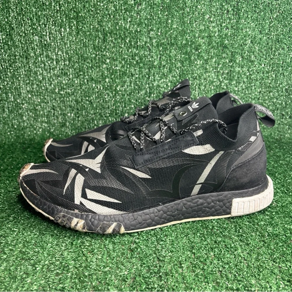 Adidas Consortium x JUICE NMD Racer Black White DB1777 Men's Size 11.5‎